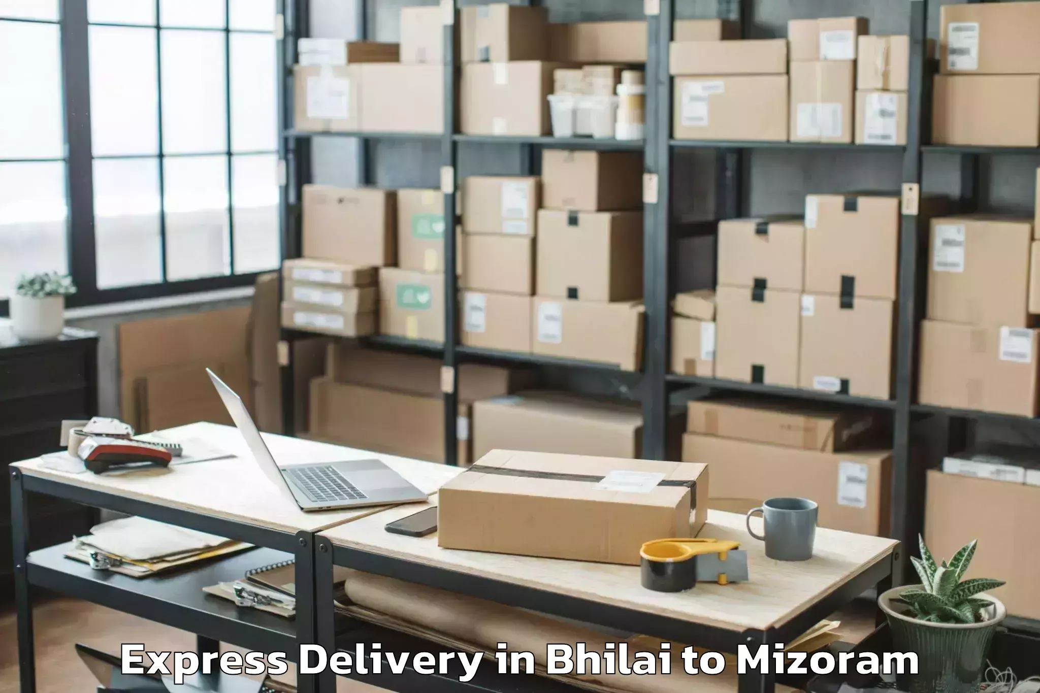 Affordable Bhilai to Icfai University Mizoram Aizaw Express Delivery